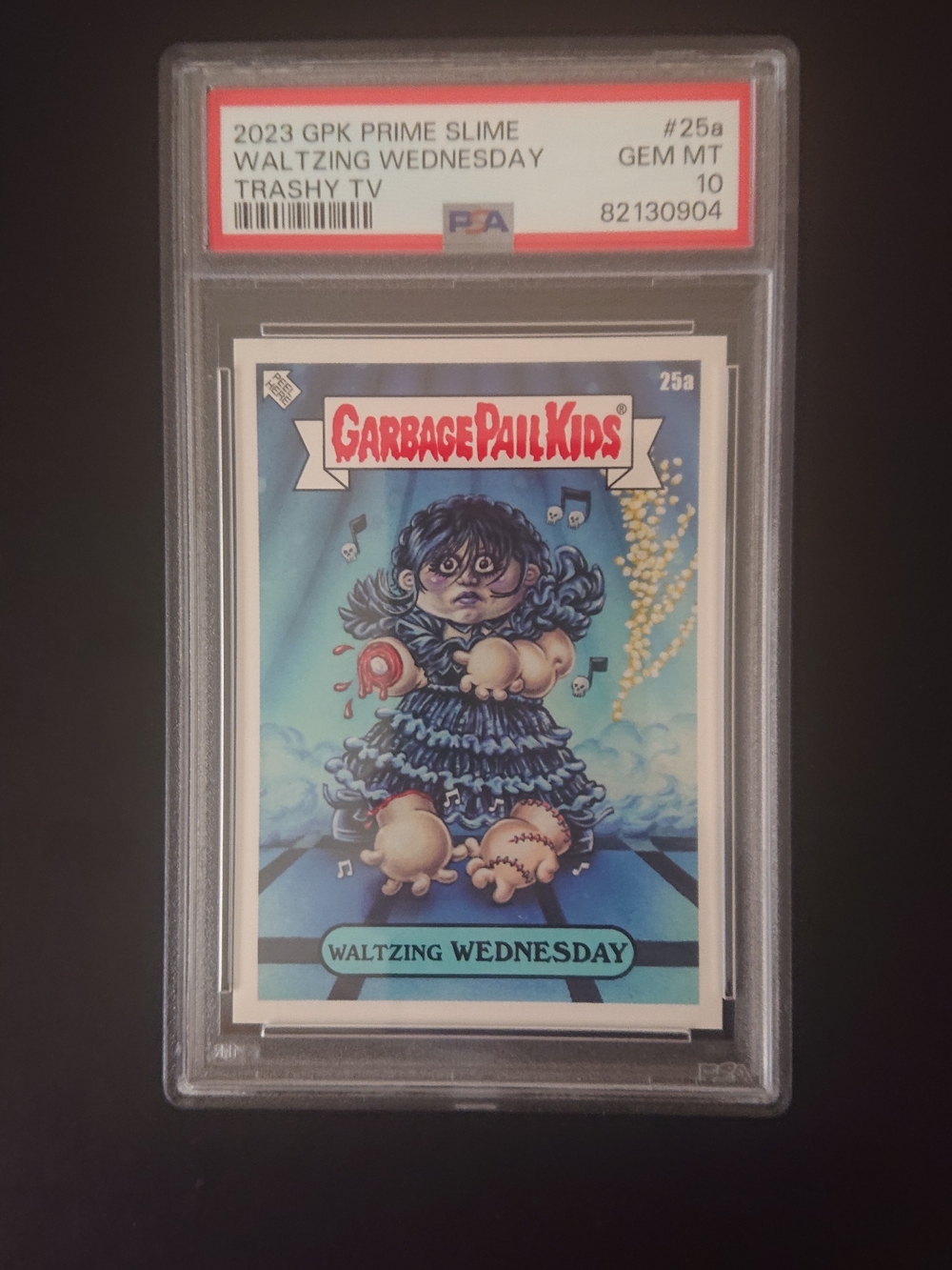 2023 Garbage Pail Kids Prime Slime Trashy TV - Waltzing Wednesday (25a) - PSA 10